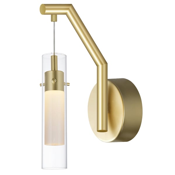 Cwi Lighting Olinda LED Integrated Satin Gold Wall Light 1606W5-1-602 - main